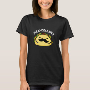 Uitstekende, gemiddelde schenkende Taco Pun Dark B T-shirt