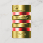 Uitstekende Gold Glass kan rode vloeistoffen en In Visitekaartje (Achterkant)