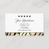 Uitstekende Gold Tiger-minimalistische professiona Visitekaartje (Achterkant)