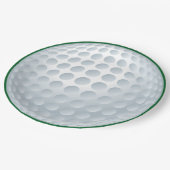 Uitstekende golf partij benodigdheden papieren bordje (Gekanteld)