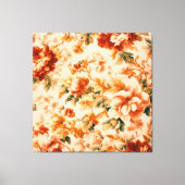 Uitstekende goudbruine bloemblaadjes canvas afdruk (Voorkant)
