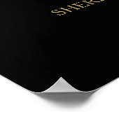 Uitstekende gouden Abstracte geometrische vormfoto Poster (Hoek)