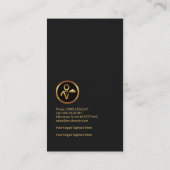 Uitstekende Gouden Lijst Moderne Butler Services Visitekaartje (Achterkant)