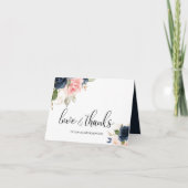 Uitstekende Herfst bloemenbruiloft dank u Bedankkaart (Voorkant)