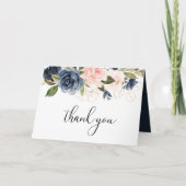 Uitstekende Herfst Bloemenbruiloft Dank u kaart (Voorkant)