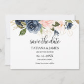 Uitstekende Herfst Bloemenbruiloft Save the Date Kaart (Voorkant)