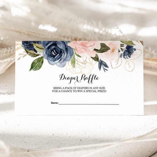 Uitstekende Herfst Bloemenluier Raffle Informatiekaartje