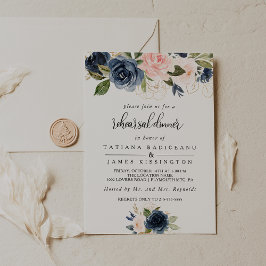 Uitstekende Herfst bloemenrepetitie diner Kaart