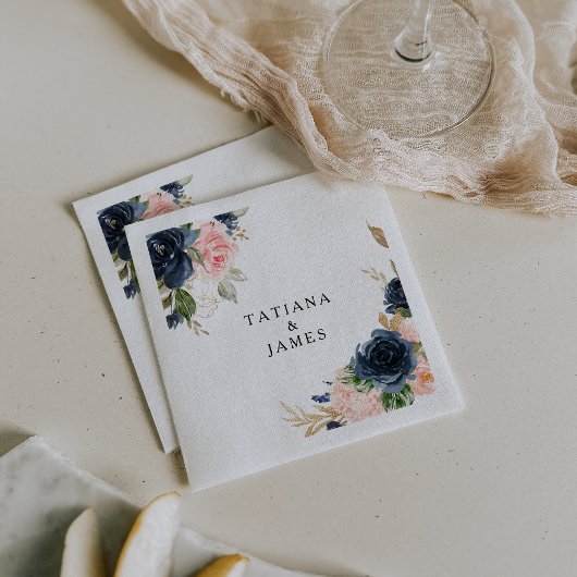 Uitstekende Herfst Floral bruiloft servet