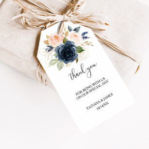 Uitstekende Herfst Floral Dank u Cadeaulabel