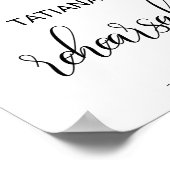 Uitstekende Herfst Floral Rehearsal diner Welkom Poster (Hoek)