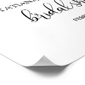 Uitstekende Herfst Floral Vrijgezellenfeest Welkom Poster (Hoek)