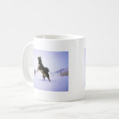 Uitstekende hondenhond koffiemok (Voorkant links)