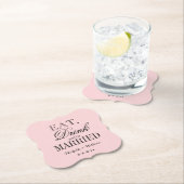 Uitstekende huwelijkstafel decor aangepaste kleur  kartonnen onderzetters (Insitu)