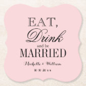 Uitstekende huwelijkstafel decor aangepaste kleur  kartonnen onderzetters (Voorkant)