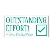 "UITSTEKENDE INSPANNING!" Commendement Rubber Stam Zelfinktende Stempel (Design)