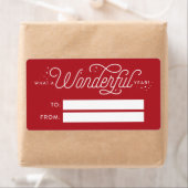 Uitstekende jaarlijkse Cadeaulabels voor feestdage Etiket (Insitu)