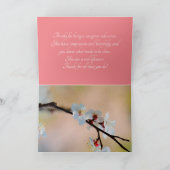 Uitstekende Japanse abrikozenbloemen Bedankkaart (Binnen)