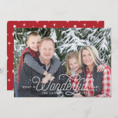 Uitstekende kerstkaarten met volledige openbaring feestdagenkaart (Voorkant / Achterkant)