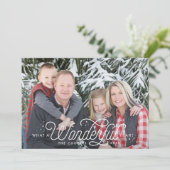 Uitstekende kerstkaarten met volledige openbaring feestdagenkaart (Staand voorkant)