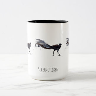 Uitstekende kip tweekleurige koffiemok