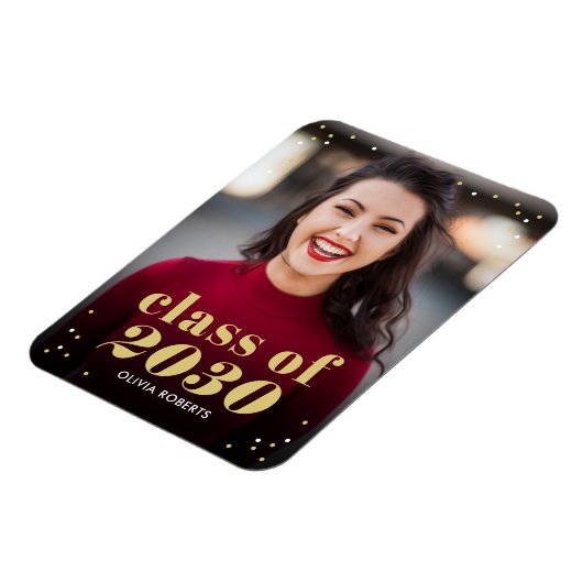 Uitstekende klasse EDITABLE Afstuderen Magnet Magneet (Linkerzijde)