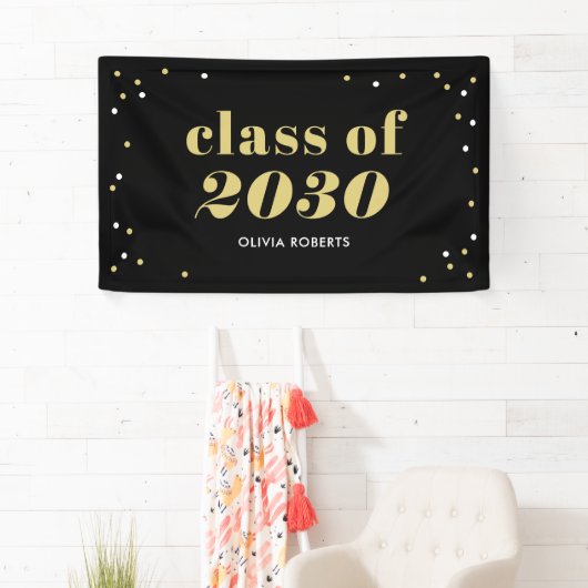 Uitstekende klasse EDITABLE KLEUR Afstuderen Banne Spandoek (Insitu)