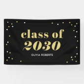 Uitstekende klasse EDITABLE KLEUR Afstuderen Banne Spandoek (Horizontaal)