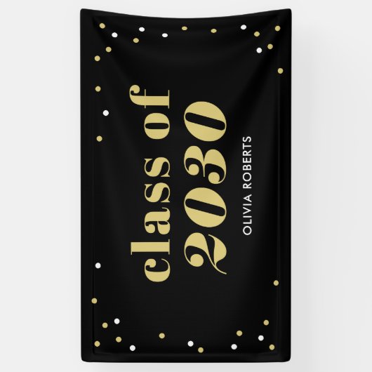 Uitstekende klasse EDITABLE KLEUR Afstuderen Banne Spandoek (Verticaal)