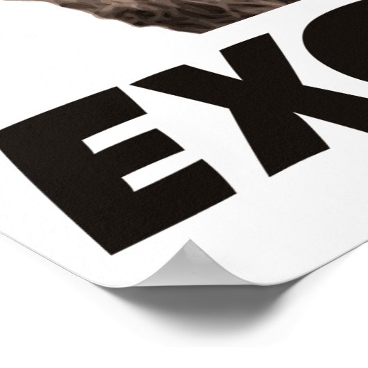 Uitstekende kwaadwillende wedloop poster (Hoek)