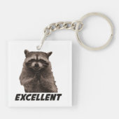 Uitstekende kwaadwillende wedloop sleutelhanger (Achterkant)