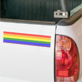 Uitstekende kwaliteit Rainbow Stripe heldere kleur Bumpersticker (Op Truck)