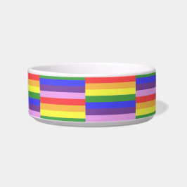 Uitstekende kwaliteit Rainbow Stripe heldere kleur Voerbakje