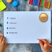 Uitstekende Leerling Gouden Medaillon Stickers