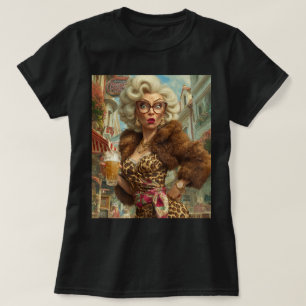 Uitstekende Leopard Lady Attitude T-shirt