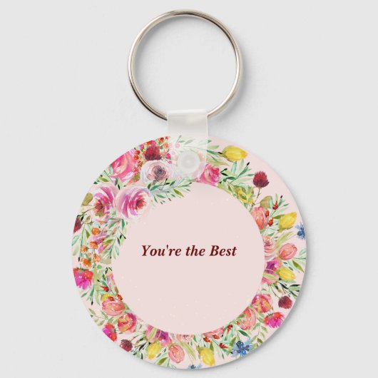 Uitstekende leraar Sleutelhanger & krans (Achterkant)