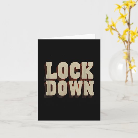 Uitstekende Lock Down Statement-outfit Kaart (Gele Bloem)