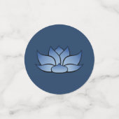 Uitstekende Lotus in Blue Table Confetti (Kleine voorkant)