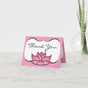 Uitstekende Lotus in Roze Hartelijk dank Bedankkaart