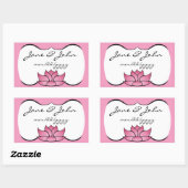 Uitstekende Lotus in roze Sticker (Vel)