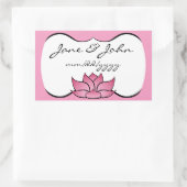 Uitstekende Lotus in roze Sticker (Tas)