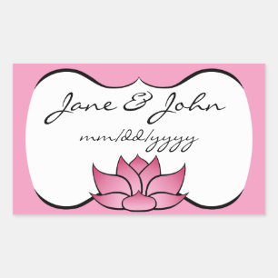 Uitstekende Lotus in roze Sticker