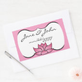 Uitstekende Lotus in roze Sticker (Envelop)