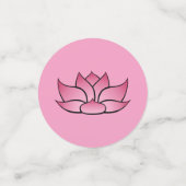 Uitstekende Lotus in Roze Tafel Confetti (Kleine voorkant)