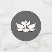 Uitstekende Lotus in witte tafel Confetti (Kleine voorkant)