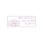 Uitstekende Lotus Self-Inking Adres Stempel (Design)