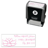 Uitstekende Lotus Self-Inking Adres Stempel (In situ)