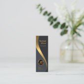 Uitstekende luxe gouden golfbreker mini visitekaartje (Staand voorkant)