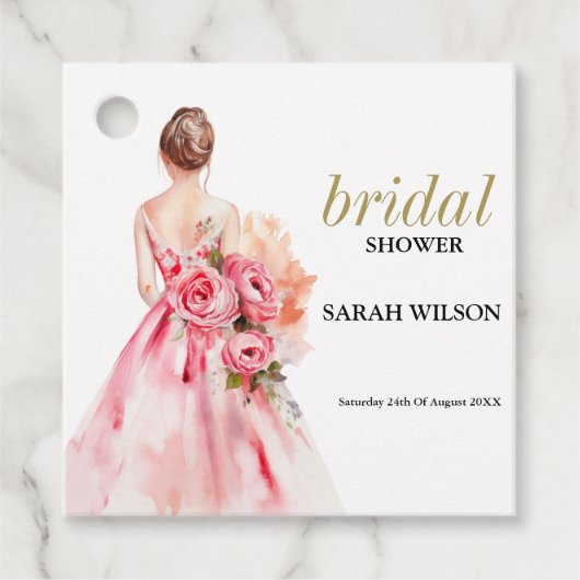 Uitstekende minimale bruiloft Vrijgezellenfeest Bedankjes Labels (Voorkant)