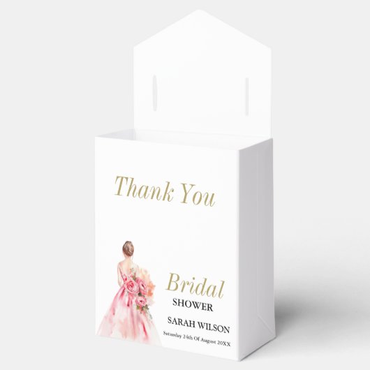 Uitstekende minimale Waterverf bruiloft Vrijgezell Bedankdoosjes (Geopend)